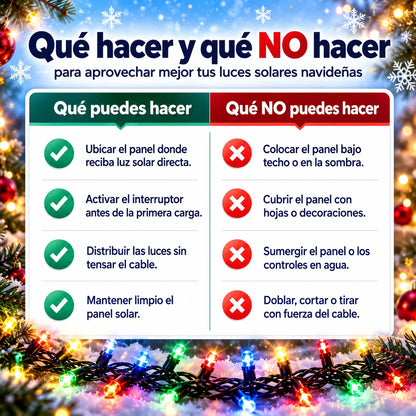 Luces Solares Navideñas