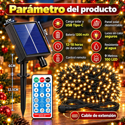 Luces Solares Navideñas